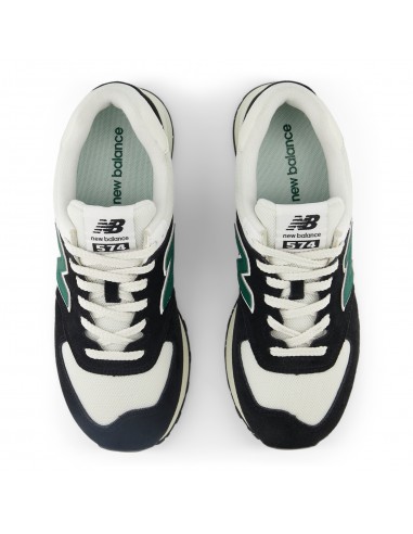 New Balance - Sneakers Homme 574 Noir/Blanc/Vert - Hylton.fr