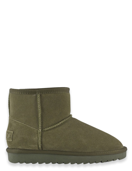 Bottes Fourrées Colors of California en Suède - Kaki - Hylton.fr