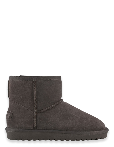 winter boot in suede brown femme