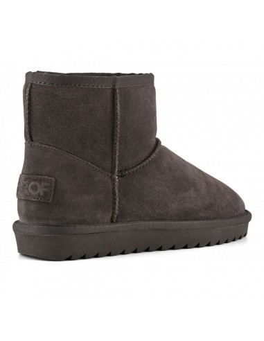 winter boot in suede brown femme