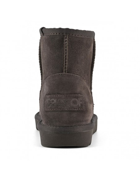 winter boot in suede brown femme