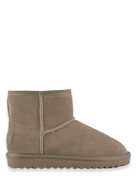 Bottes Fourrées Colors of California en Suède - Taupe - Hylton.fr