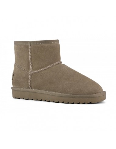 Bottes Fourrées Colors of California en Suède - Taupe - Hylton.fr