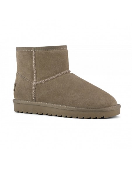 Bottes Fourrées Colors of California en Suède - Taupe - Hylton.fr