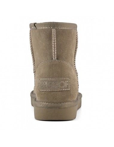 Bottes Fourrées Colors of California en Suède - Taupe - Hylton.fr