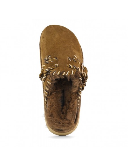 Colors of California - Sabots Femme Platform Wool Stitchings Marron - Hylton.fr