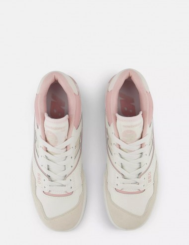 New Balance - Sneakers Femme 550 Blanc/Rose - Hylton.fr