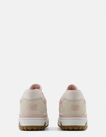 New Balance - Sneakers Femme 550 Blanc/Rose - Hylton.fr