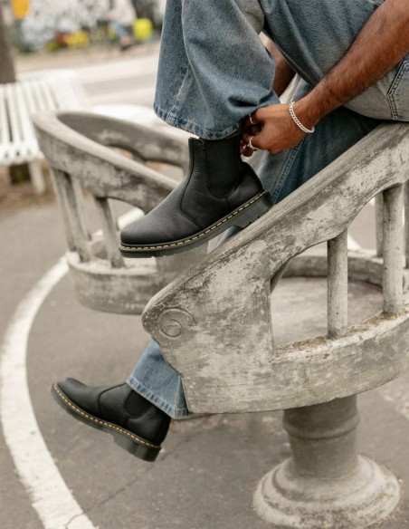 Dr Martens - Bottines Homme 2976 Black Ambassador - Hylton.fr