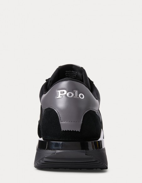 Baskets Homme Ralph Lauren Train 89 Noir Sneakers - Sophistication en Mouvement