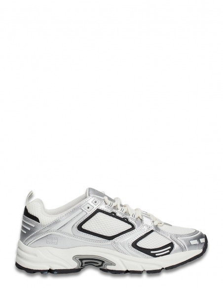 Tommy Hilfiger - Baskets Femme Archive Runner Blanc/Noir - Hylton.fr