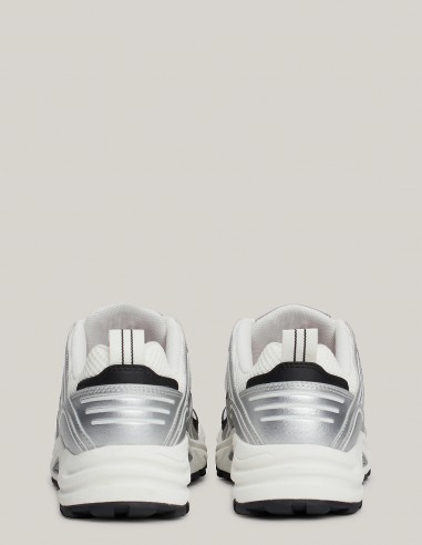 Tommy Hilfiger - Baskets Femme Archive Runner Blanc/Noir - Hylton.fr