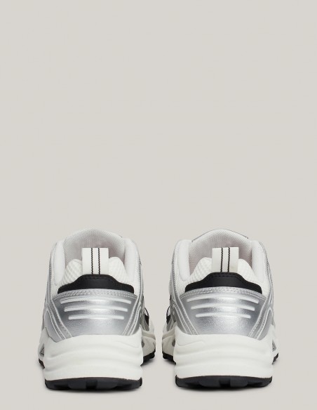 Tommy Hilfiger - Baskets Femme Archive Runner Blanc/Noir - Hylton.fr