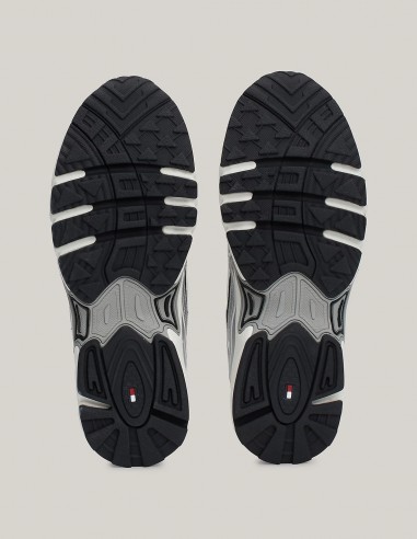 Tommy Hilfiger - Baskets Femme Archive Runner Blanc/Noir - Hylton.fr