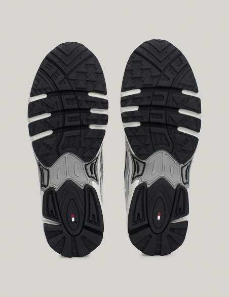 Tommy Hilfiger - Baskets Femme Archive Runner Blanc/Noir - Hylton.fr