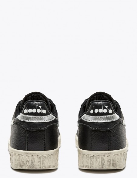 Diadora - Baskets Femme Gamel l Low Waxed Metal Noir - Hylton.fr