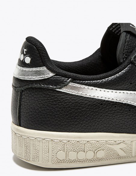 Diadora - Baskets Femme Gamel l Low Waxed Metal Noir - Hylton.fr