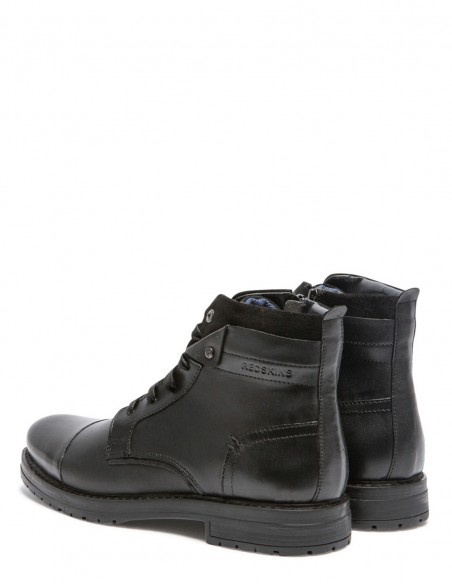Bottines homme en cuir noir Redskins SO051-02 - Hylton.fr