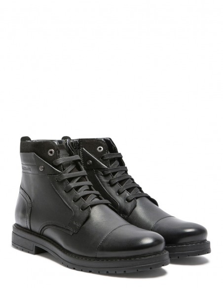 Bottines homme en cuir noir Redskins SO051-02 - Hylton.fr