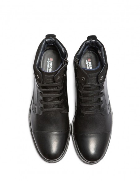 Bottines homme en cuir noir Redskins SO051-02 - Hylton.fr