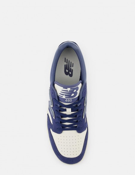 New Balance - Sneakers Homme 480 Bleu/Blanc - Hylton.fr