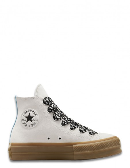 Converse - Sneakers Femme Ctas Lift Hi Blanc - Hylton.fr