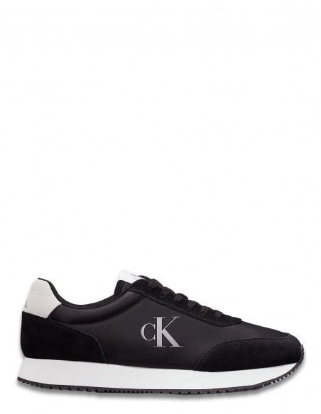 Sneakers Calvin Klein Retro Runner Noir et Blanc - Élégance Sportive