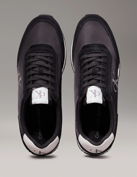Sneakers Calvin Klein Retro Runner Noir et Blanc - Élégance Sportive