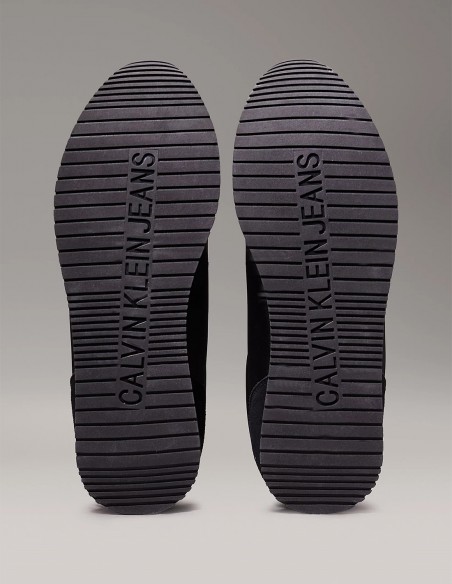 Sneakers Calvin Klein Retro Runner Noir et Blanc - Élégance Sportive