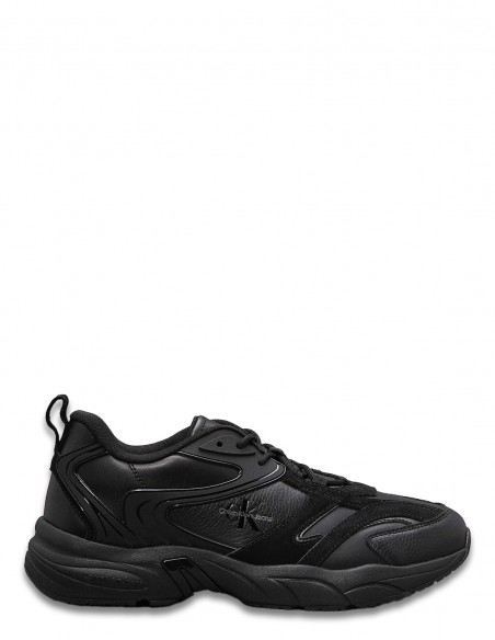Sneakers Clavin Klein Retro Tennis Low Lac Noir Vernis