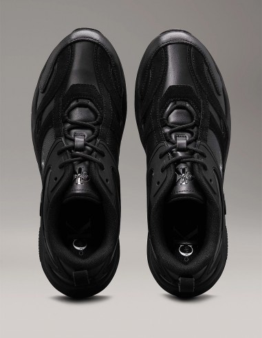 Sneakers Clavin Klein Retro Tennis Low Lac Noir Vernis