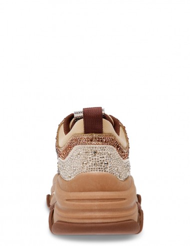 Steve Madden - Baskets de ville Femme Privy Sneaker Doré/Marron - Hylton.fr