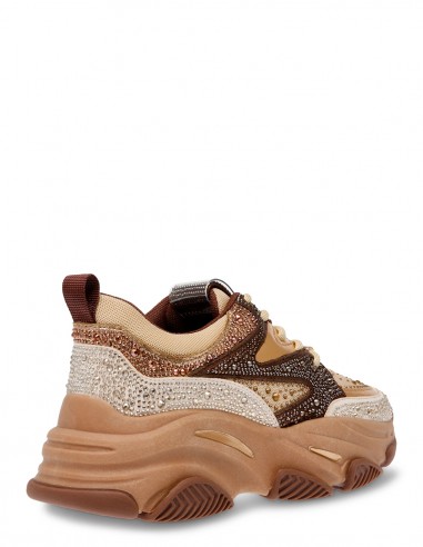 Steve Madden - Baskets de ville Femme Privy Sneaker Doré/Marron - Hylton.fr