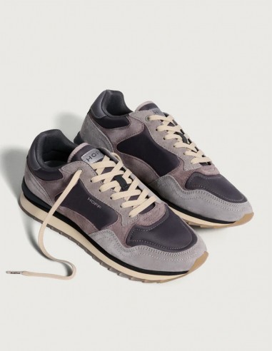 Baskets Hoff en nuances de gris avec semelle en caoutchouc pour homme