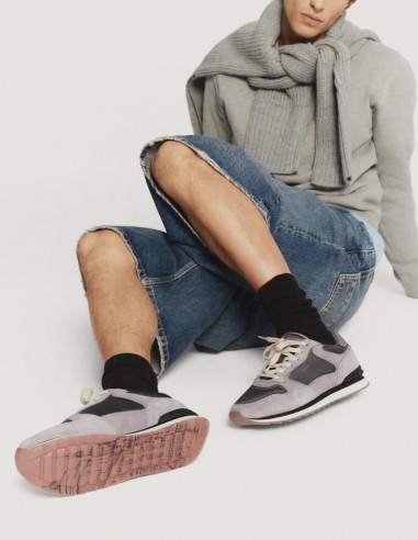 Baskets Hoff en nuances de gris avec semelle en caoutchouc pour homme