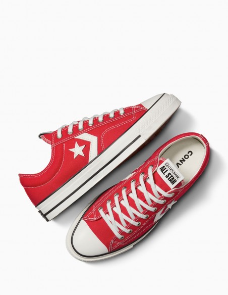 Converse Star Player Rouge et Blanc - Style Rétro Sportif - Hylton.fr