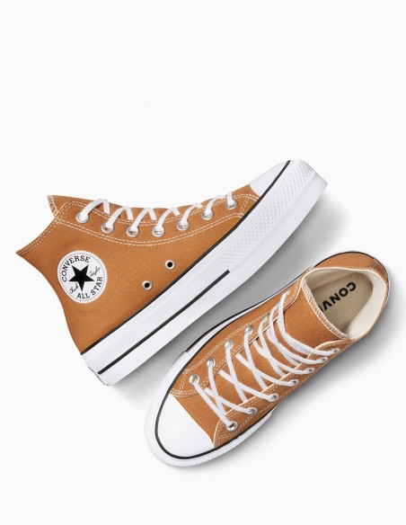 Converse Chuck Taylor All Star Hi Lift Marron - Sneakers Plateformes Iconiques