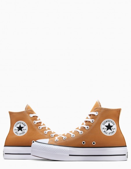 Converse Chuck Taylor All Star Hi Lift Marron - Sneakers Plateformes Iconiques