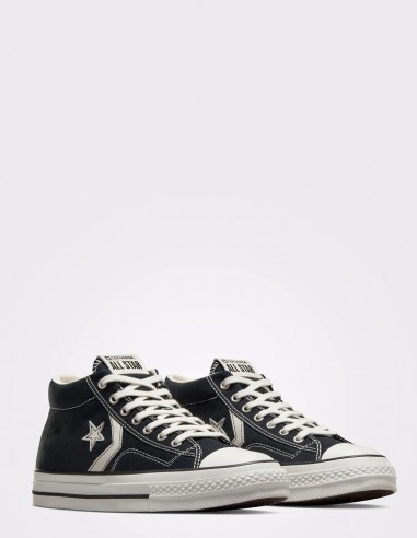 Converse Star Player Mid Noir et Blanc - Style Rétro et Confort