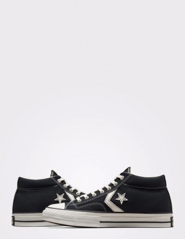 Converse Star Player Mid Noir et Blanc - Style Rétro et Confort