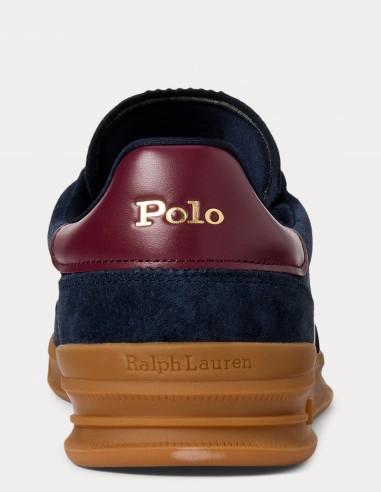 Polo Ralph Lauren Heritage Aera - Baskets Homme en Daim Bleu Marine