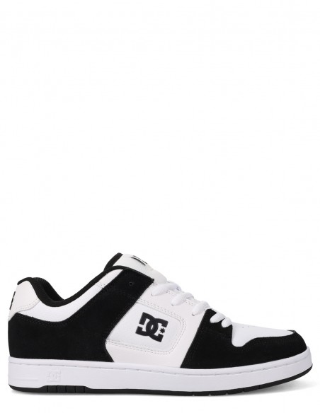 Sneakers Homme DC Shoes Manteca 4 en cuir et suède noir et blanc