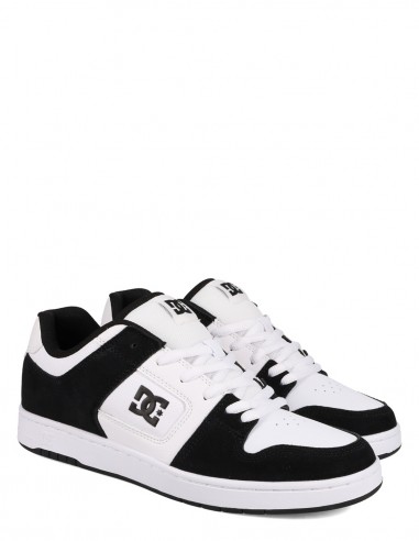Sneakers Homme DC Shoes Manteca 4 en cuir et suède noir et blanc