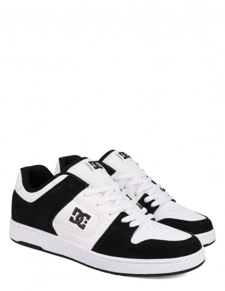 Sneakers Homme DC Shoes Manteca 4 en cuir et suède noir et blanc