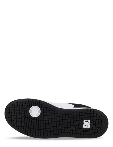 Sneakers Homme DC Shoes Manteca 4 en cuir et suède noir et blanc