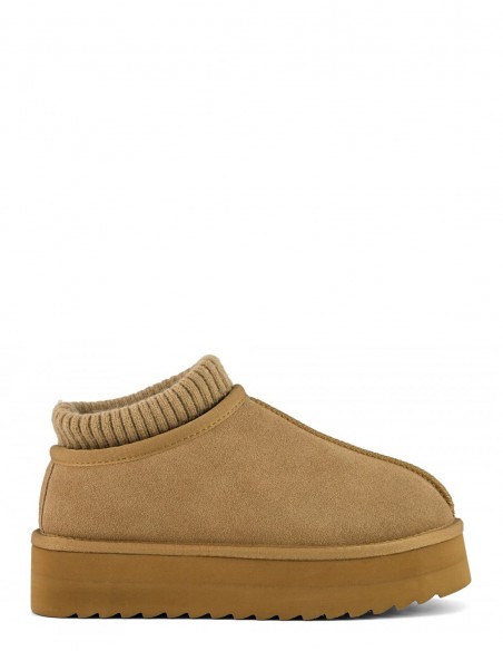 Bottines Platform Suède Beige - Colors of California