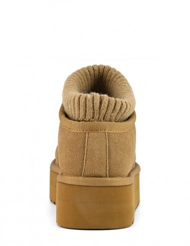 Bottines Platform Suède Beige - Colors of California