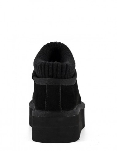 Bottines Platform Suède Noir - Colors of California