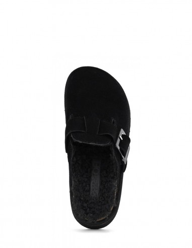 Colors of California - Sabots Femme Cow Suede Platform Noir - Hylton.fr