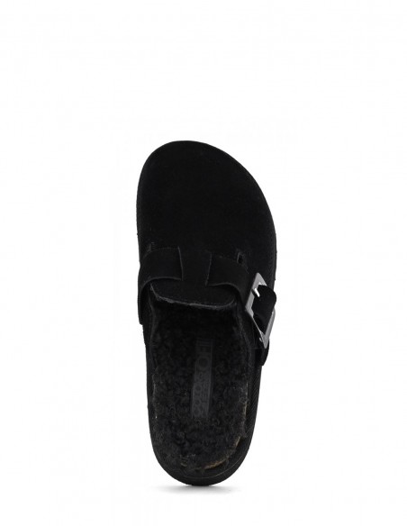 Colors of California - Sabots Femme Cow Suede Platform Noir - Hylton.fr